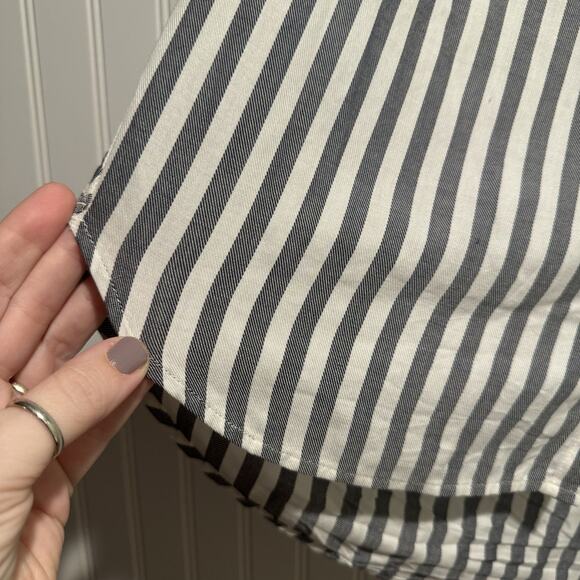 Madewell Striped Daily Shirt Boxy Fit Size Medium - Picture 2 of 6